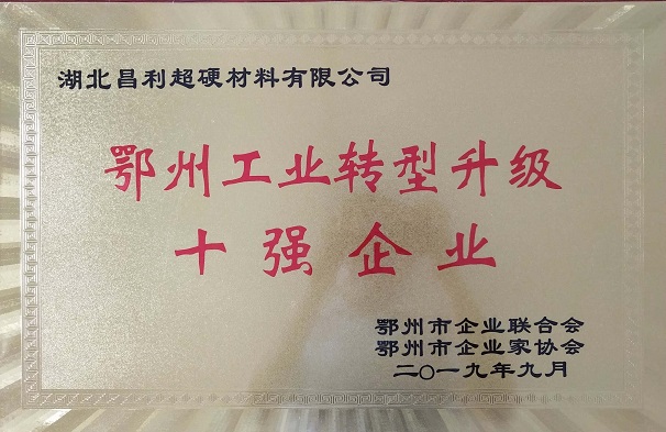 熱烈祝賀湖北昌利公司榮獲鄂州工業(yè)轉(zhuǎn)型升級10強企業(yè)、董事長龍其準榮獲“鄂州工業(yè)優(yōu)秀民營企業(yè)家”稱號